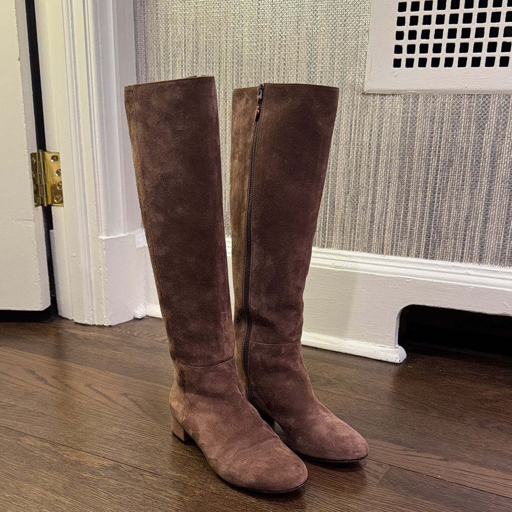 Christian Louboutin Brown Over the Knee Boots